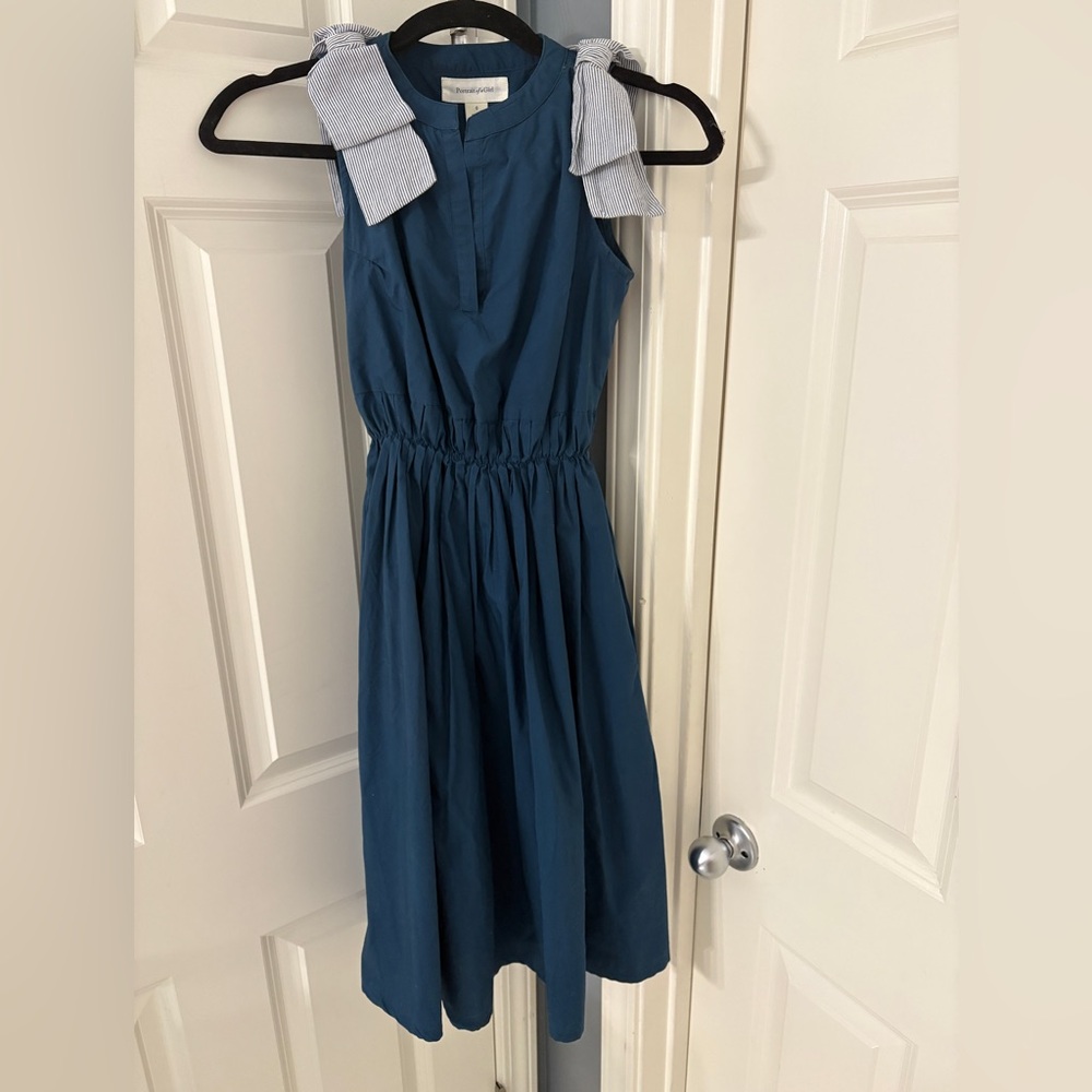 Anthropologie Portrait of a Girl Blue Dress